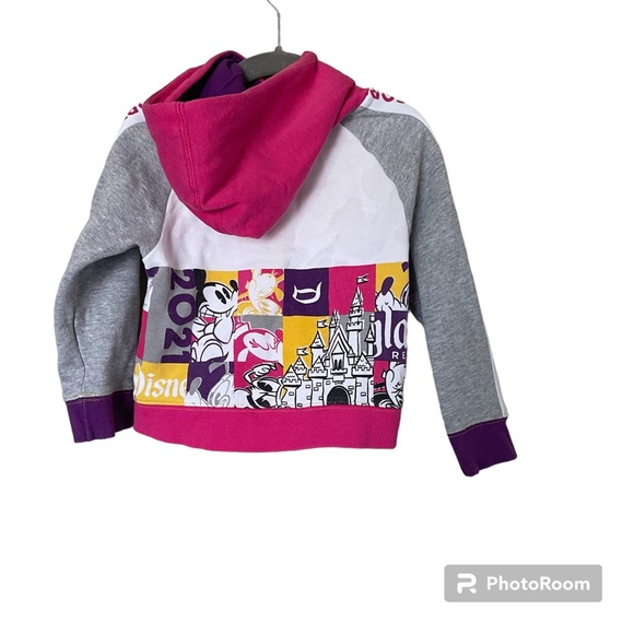 Disney themed bundle. H&M dress size 2-4yr, Disney Parks zip up size 4 - Picture 2 of 8